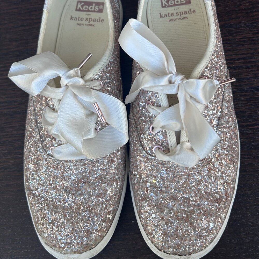Keds for Kate Spade gold glitter sneaker (7)